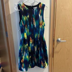 Calvin Klein Multicolor Abstract Mini Dress